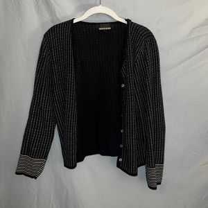 Black pattern button up
